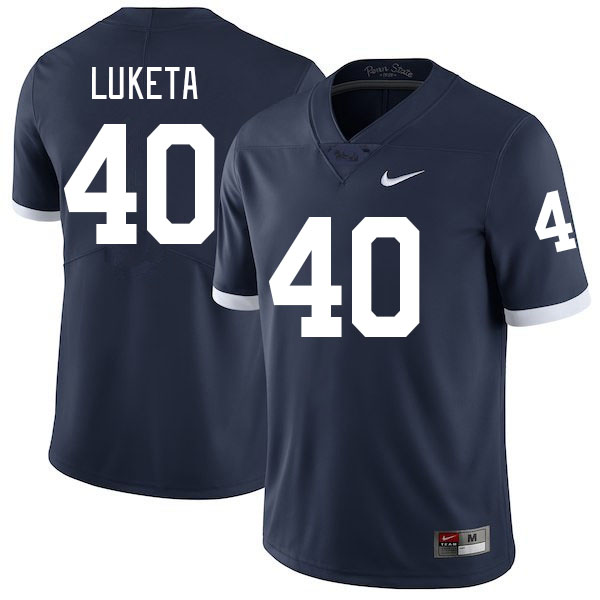 Penn State Nittany Lions #40 Jesse Luketa College Football Jerseys Stitched Sale-Retro